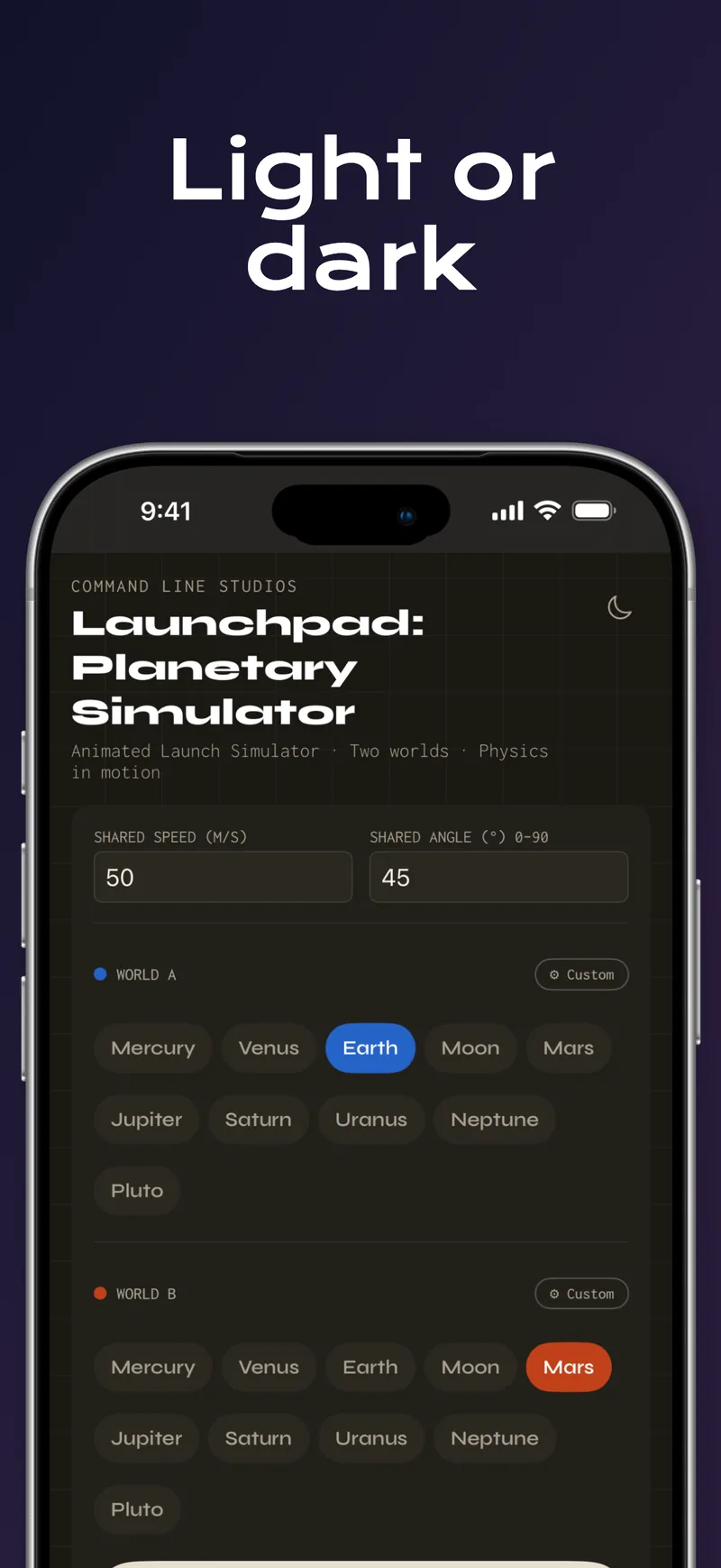Launchpad on iPhone: Light or dark